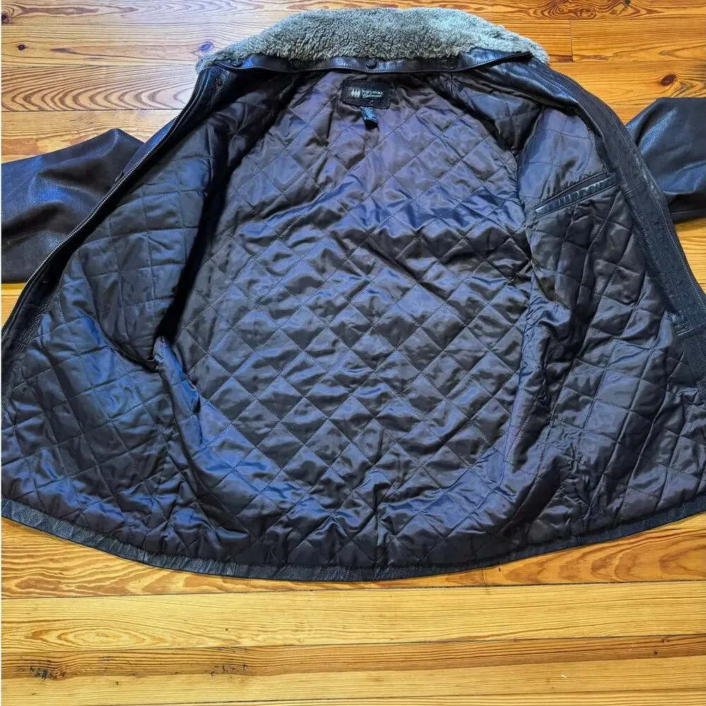 Banana Republic Vintage Leather Jacket w/ Removable Collar